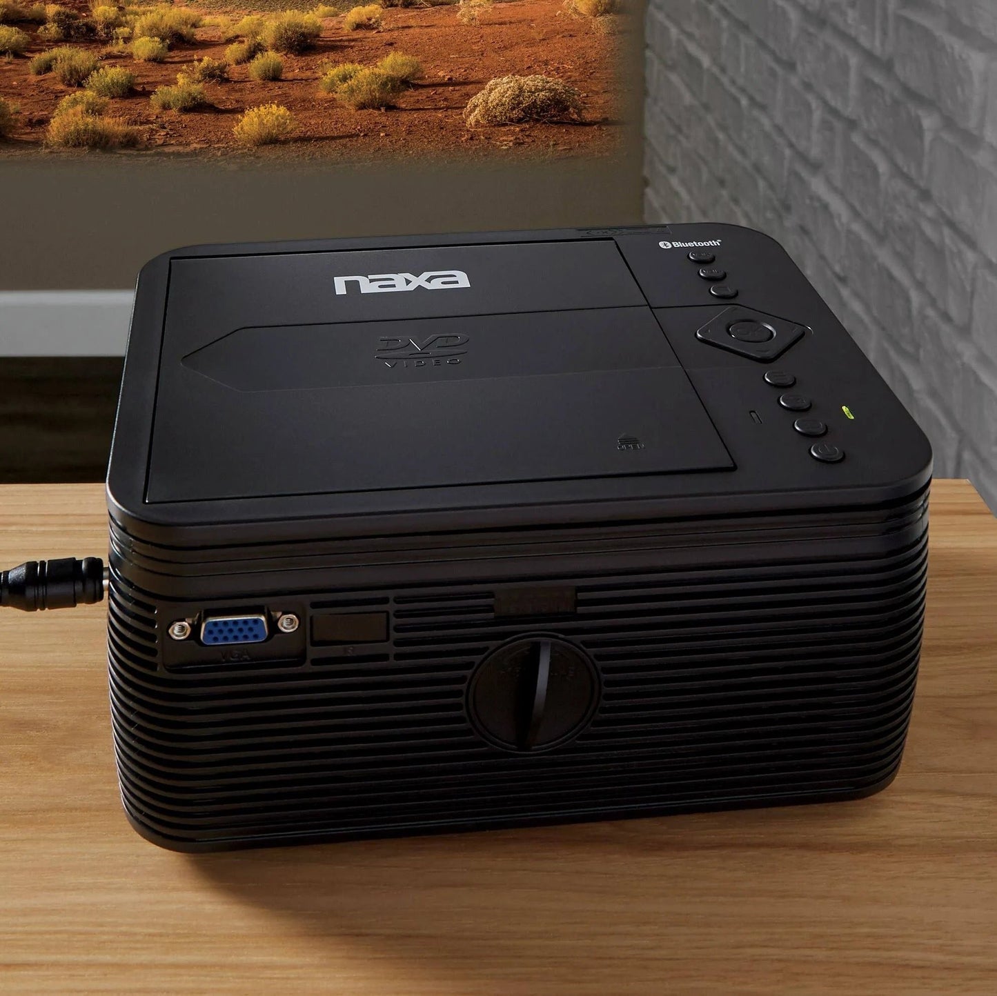 Naxa 150" Home Theater 720P LCD Projector with Built-In DVD Player