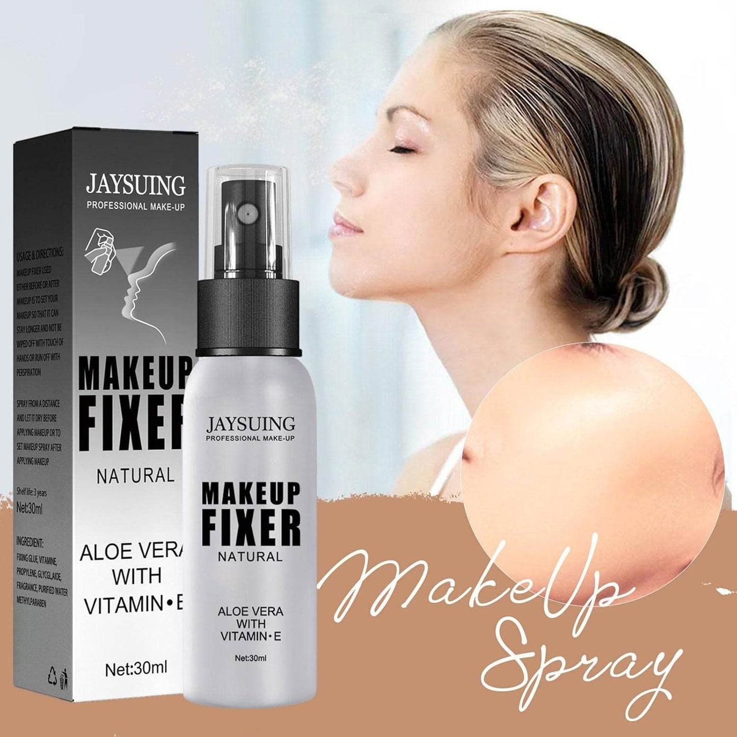 Makeup Setting Spray | Matte Finishing Spray for Makeup | Hydrating Facial Mist, Make-Up Sealer Spray, Long-Lasting and Waterproof