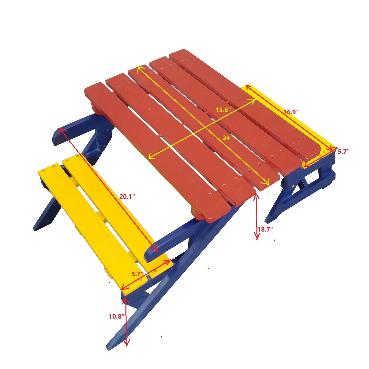 KID'S MULTI-FUNCTIONAL ARM CHAIR; TABLE+ 2 BENCHES; All-in-one