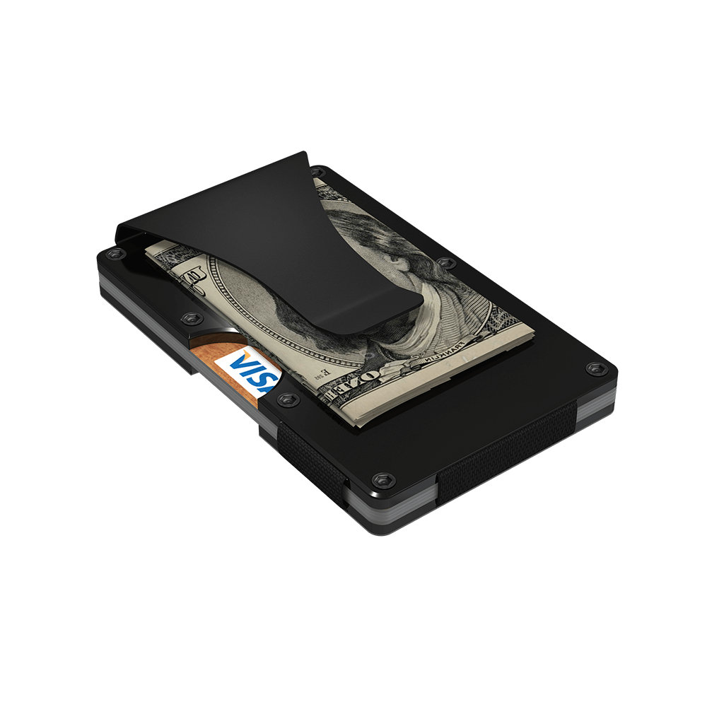 Black Aluminum Money Clip