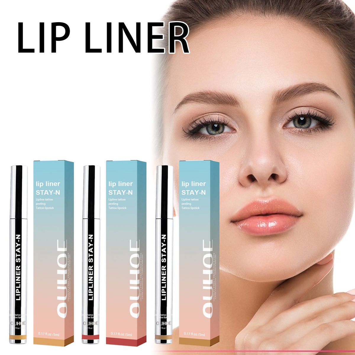 Peel-off Lip Liner Dark Brown