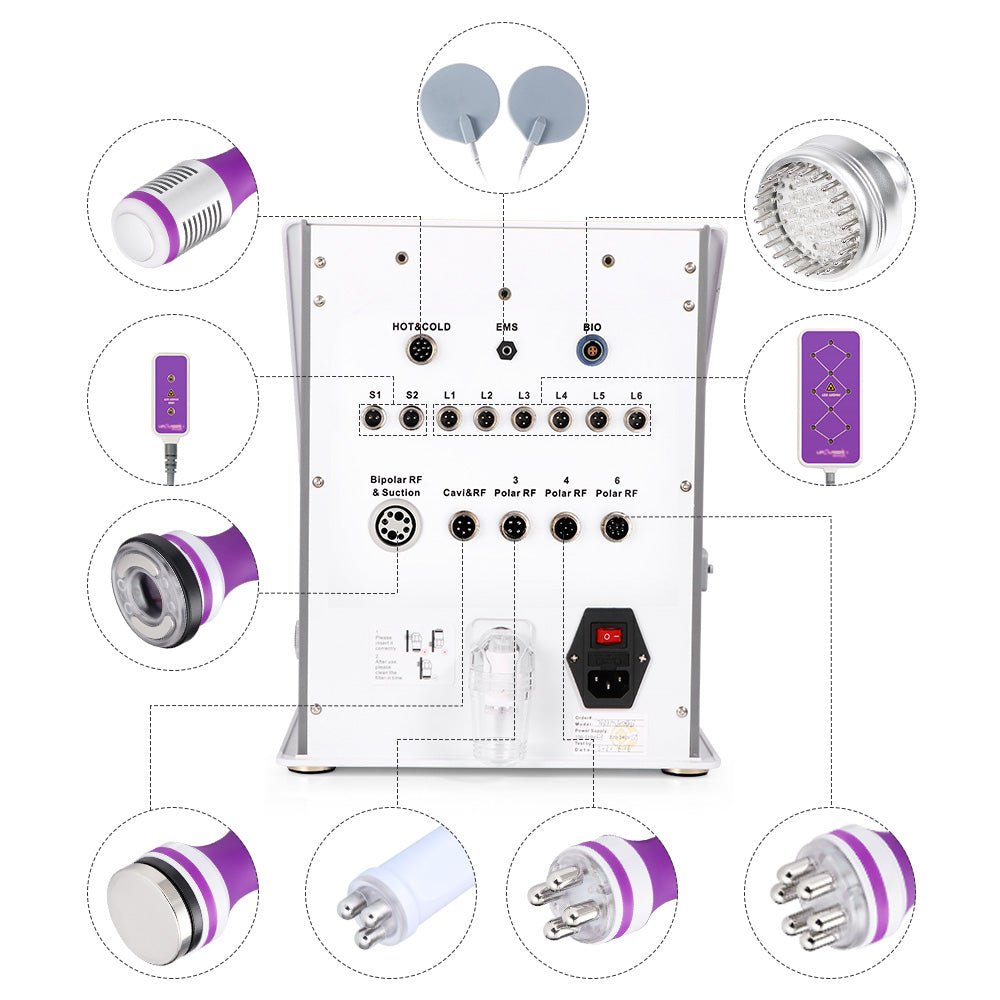Shape Tactics 10-in-1 Ultrasonic 40K Cavitation RF Vacuum System