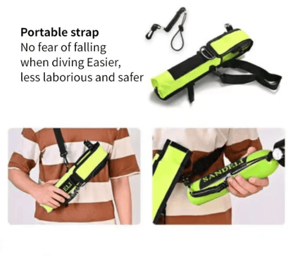 0.5L Scuba cylinder bag.  Protective back bag diving cylinder back bag snorkeling mask snorkeling tube diving cylinder, scuba diving, adult men and women - Renee Lane Company