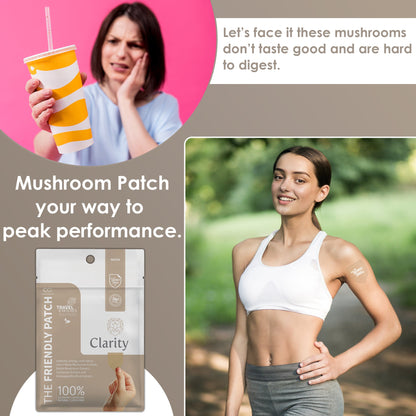 Clarity Focus Patch: Lions Mane Mushroom, Reishi Mushroom, and cordyceps 8 patches - Renee Lane Company