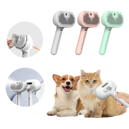Pet Comb Self Cleaning Pets Hair Remover Brush For Dogs Grooming Tools Dematting Comb Built-in Mist Humidifier Pet Products - Renee Lane Company