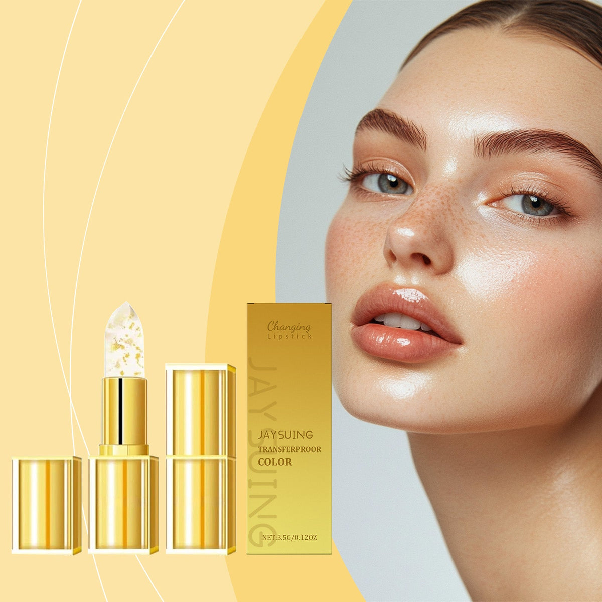 Gold Leaf Color-Changing Moisturizing Lipstick