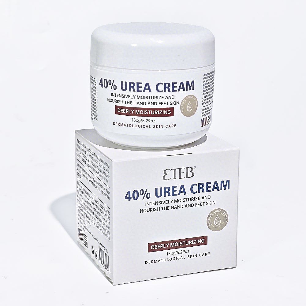 ETEB 40% urea cream jar and carton box, deeply moisturizing hand and foot lotion