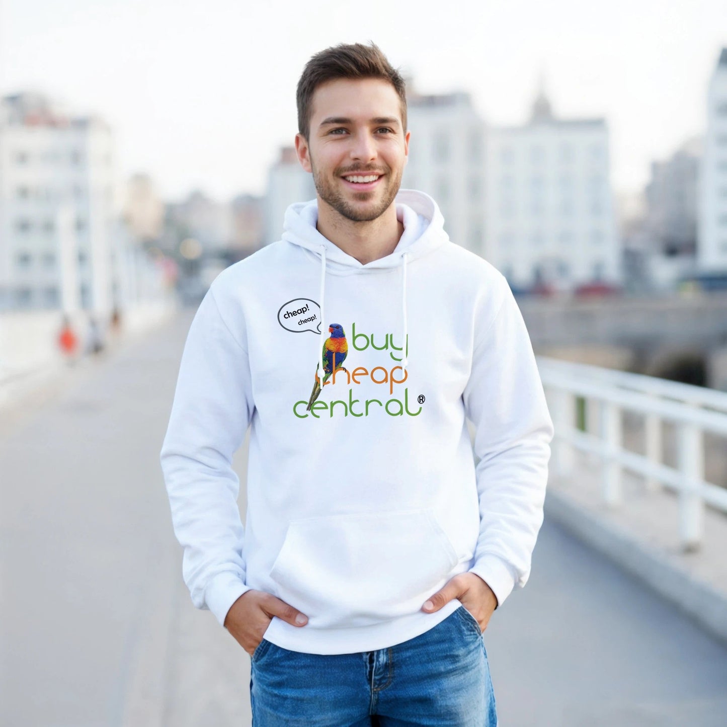 Classic Unisex Pullover Hoodie | Gildan® 18500 White