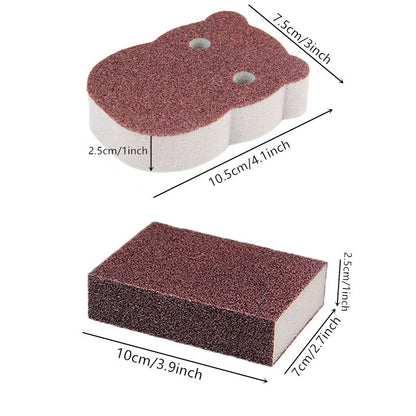 1/2/4pcs, Descaling Magic Cleaning Sponge, Ideal For Kitchen And Bathroom Cleaning, Pot And Teapot Descale Cleaning, Stovetop Pot Kitchen Tools, The Ultimate Solution For Stove Top And Pot Cleaning - Renee Lane Company