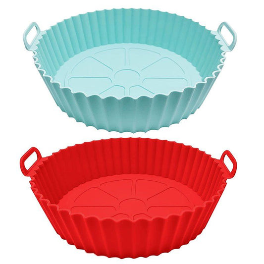 1/2pcs Air Fryer Silicone Pot; Reusable Air Fryer Liners; Silicone Air Fryer Basket; Food Safe Air Fryer Accessories - Renee Lane Company