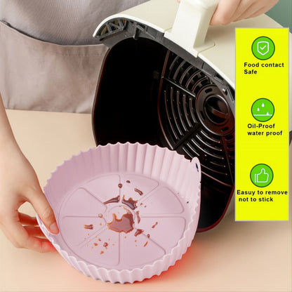 1/2pcs Air Fryer Silicone Pot; Reusable Air Fryer Liners; Silicone Air Fryer Basket; Food Safe Air Fryer Accessories - Renee Lane Company