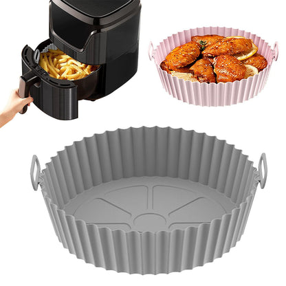 1/2pcs Air Fryer Silicone Pot; Reusable Air Fryer Liners; Silicone Air Fryer Basket; Food Safe Air Fryer Accessories - Renee Lane Company