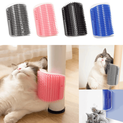 1/2pcs Corner Scrubber Cat Scratcher Massage Brush Scratcher Toy Cat Scratch Board, Wall Corner Cat Brush Pet Groomer Tool Brush Comb Pet Supplies - Renee Lane Company