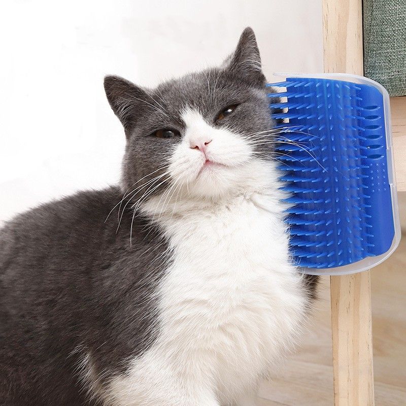 1/2pcs Corner Scrubber Cat Scratcher Massage Brush Scratcher Toy Cat Scratch Board, Wall Corner Cat Brush Pet Groomer Tool Brush Comb Pet Supplies - Renee Lane Company