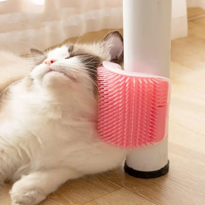 1/2pcs Corner Scrubber Cat Scratcher Massage Brush Scratcher Toy Cat Scratch Board, Wall Corner Cat Brush Pet Groomer Tool Brush Comb Pet Supplies - Renee Lane Company