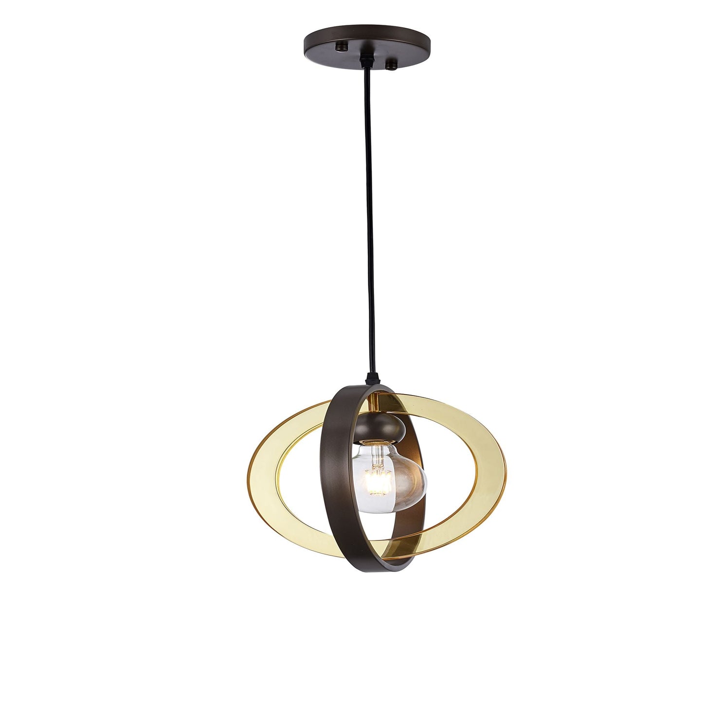 1-Light Matte Antique Bronze Chandelier(Bulb Not Included) - Renee Lane Company