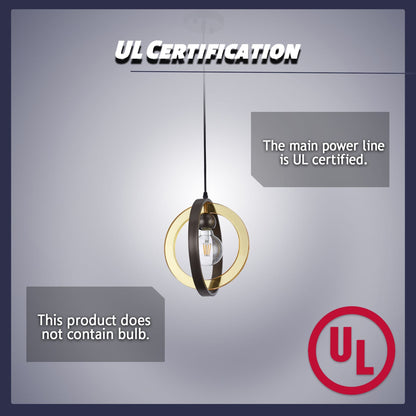 1-Light Matte Antique Bronze Chandelier(Bulb Not Included) - Renee Lane Company
