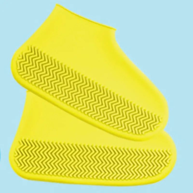 1 Pair Of Reusable Latex Waterproof Rain Shoe Covers Slip-resistant Rubber Rain Boot Covers S/M/L Shoe Accessories - Renee Lane Company