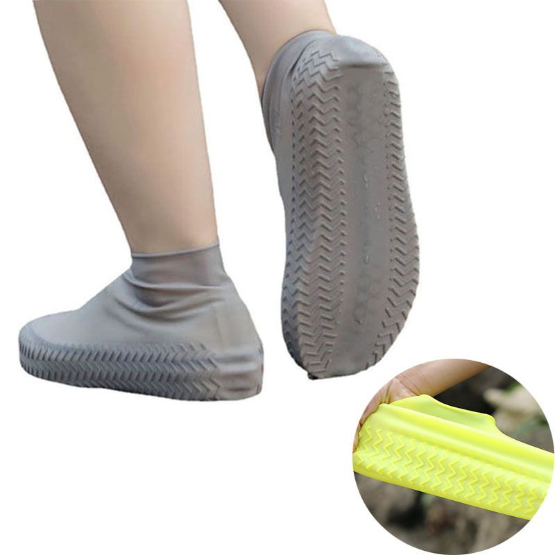 1 Pair Of Reusable Latex Waterproof Rain Shoe Covers Slip-resistant Rubber Rain Boot Covers S/M/L Shoe Accessories - Renee Lane Company
