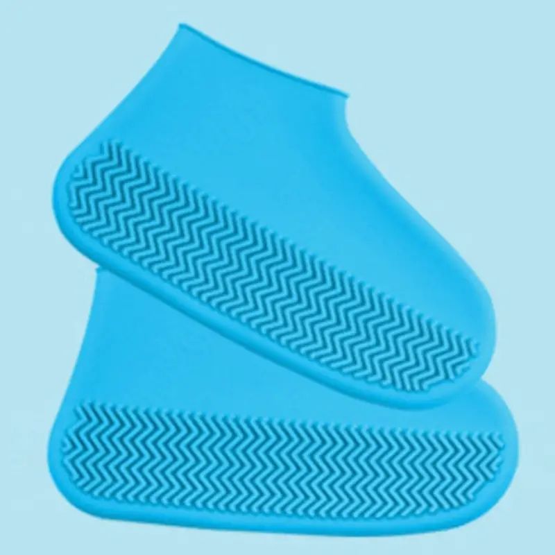 1 Pair Of Reusable Latex Waterproof Rain Shoe Covers Slip-resistant Rubber Rain Boot Covers S/M/L Shoe Accessories - Renee Lane Company