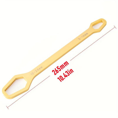 1 Pc Multifunctional Wrench, Household Tools 8-24mm Universal Torx Wrench, Self-tightening Adjustable Glasses Wrench Board, Double-head Torx Spanner - Renee Lane Company