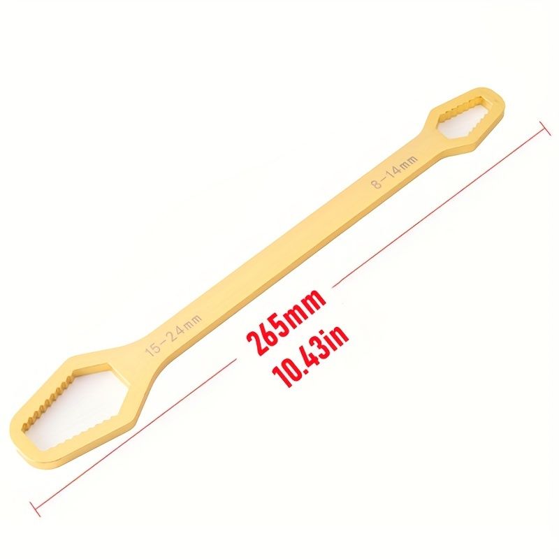 1 Pc Multifunctional Wrench, Household Tools 8-24mm Universal Torx Wrench, Self-tightening Adjustable Glasses Wrench Board, Double-head Torx Spanner - Renee Lane Company
