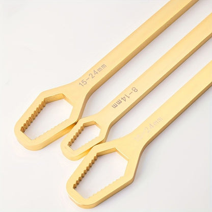 1 Pc Multifunctional Wrench, Household Tools 8-24mm Universal Torx Wrench, Self-tightening Adjustable Glasses Wrench Board, Double-head Torx Spanner - Renee Lane Company