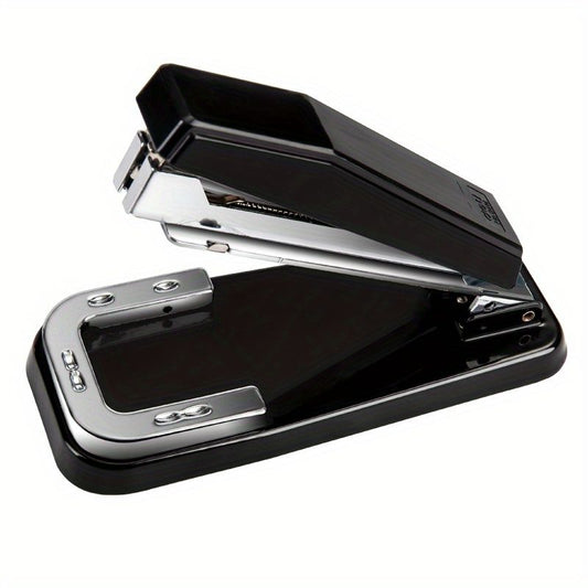1 Piece 360° Rotatable Stapler, Black Non-slip Desktop Stapler, Can Bind 50 Staples, Bind 25 Sheets Of Paper, For Office, School Booklet Or Book Binding, Paper Binding - Renee Lane Company