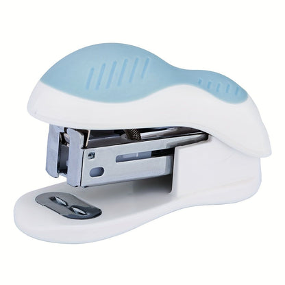 1 Piece Deli Compact Light Blue Stapler For 40 Staples And 12 Sheets Of Paper For Office, School, Booklet Or Book Binding - Renee Lane Company