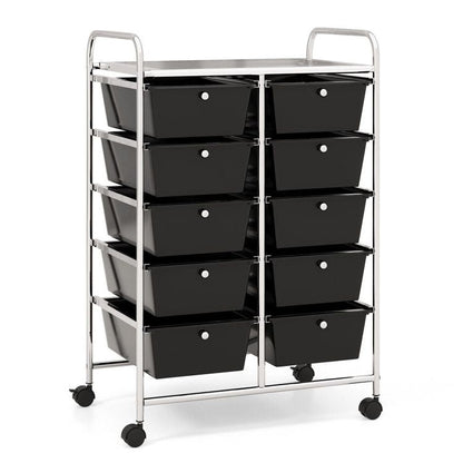 10-Drawer Rolling Storage Cart - Renee Lane Company