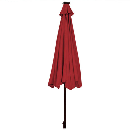 10 Feet Outdoor Patio Umbrella with Bright Solar LED Lights - Renee Lane Company