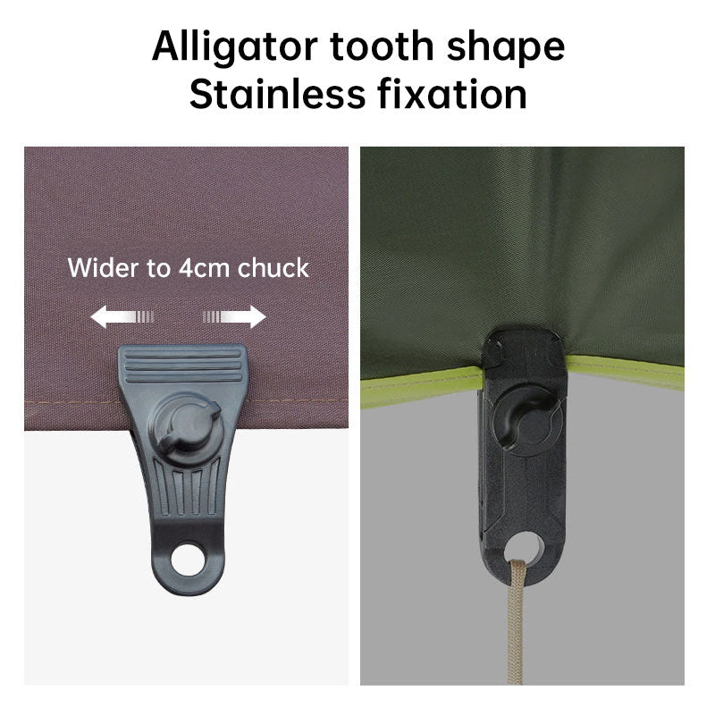 10-Piece Tarp Locking Clips: Waterproof High-Strength Fasteners for Pool Covers, Tent, Awning, and Camping Use - Renee Lane Company