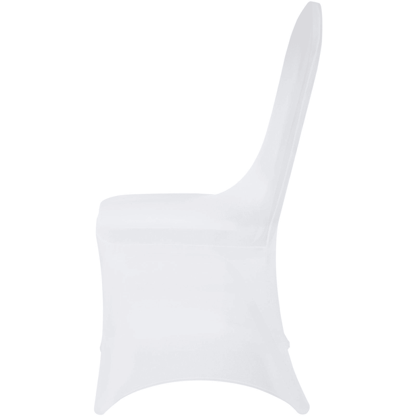 100PCS White Chair Covers Stretch Spandex Folding for Wedding Party Dining - Renee Lane Company