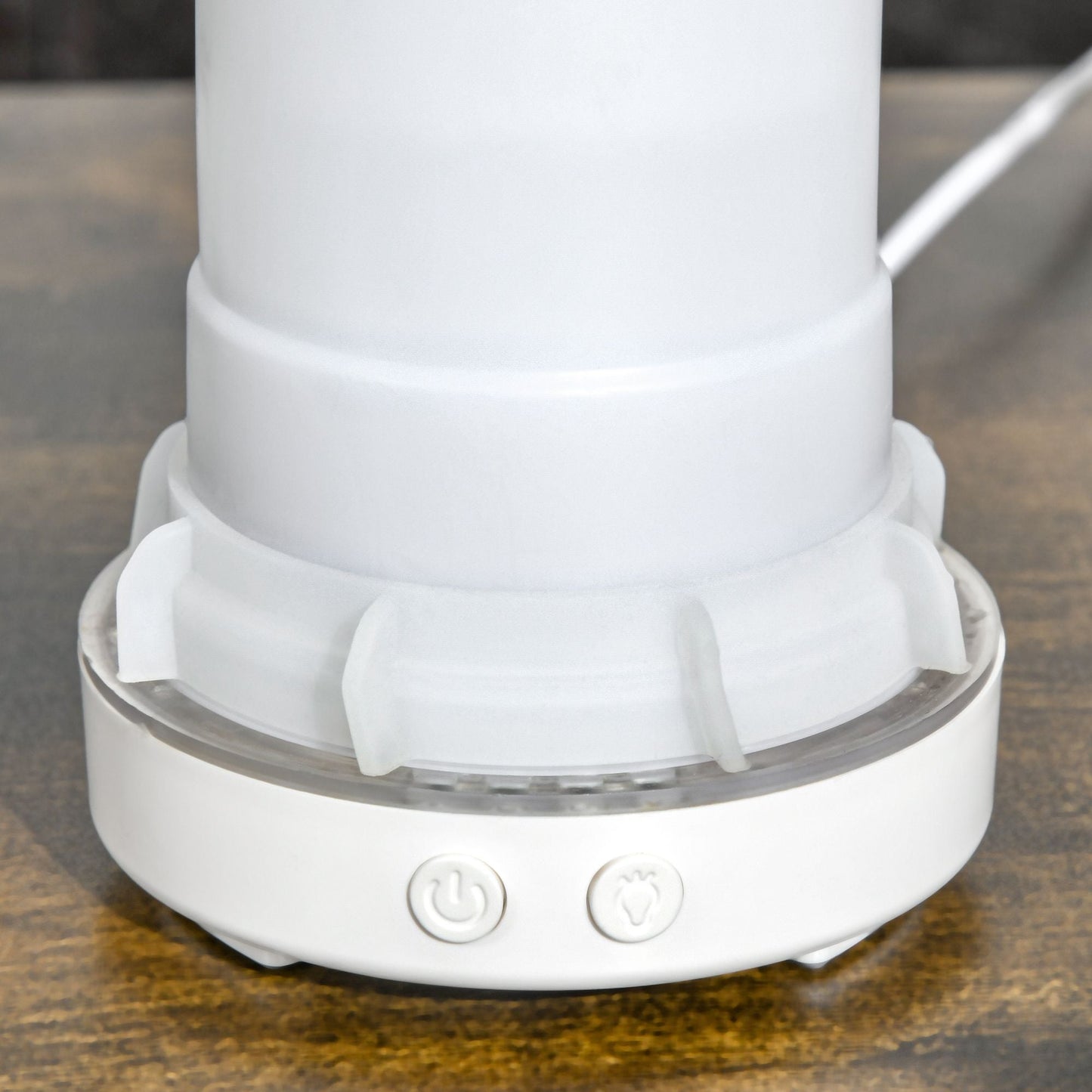 100ml Ultrasonic Aromatherapy Diffuser, Essential Oils Humidifier with Ceramic Cover, 7 Colors LED Lights, Timer, Waterless Auto-off for Home and Office, White - Renee Lane Company