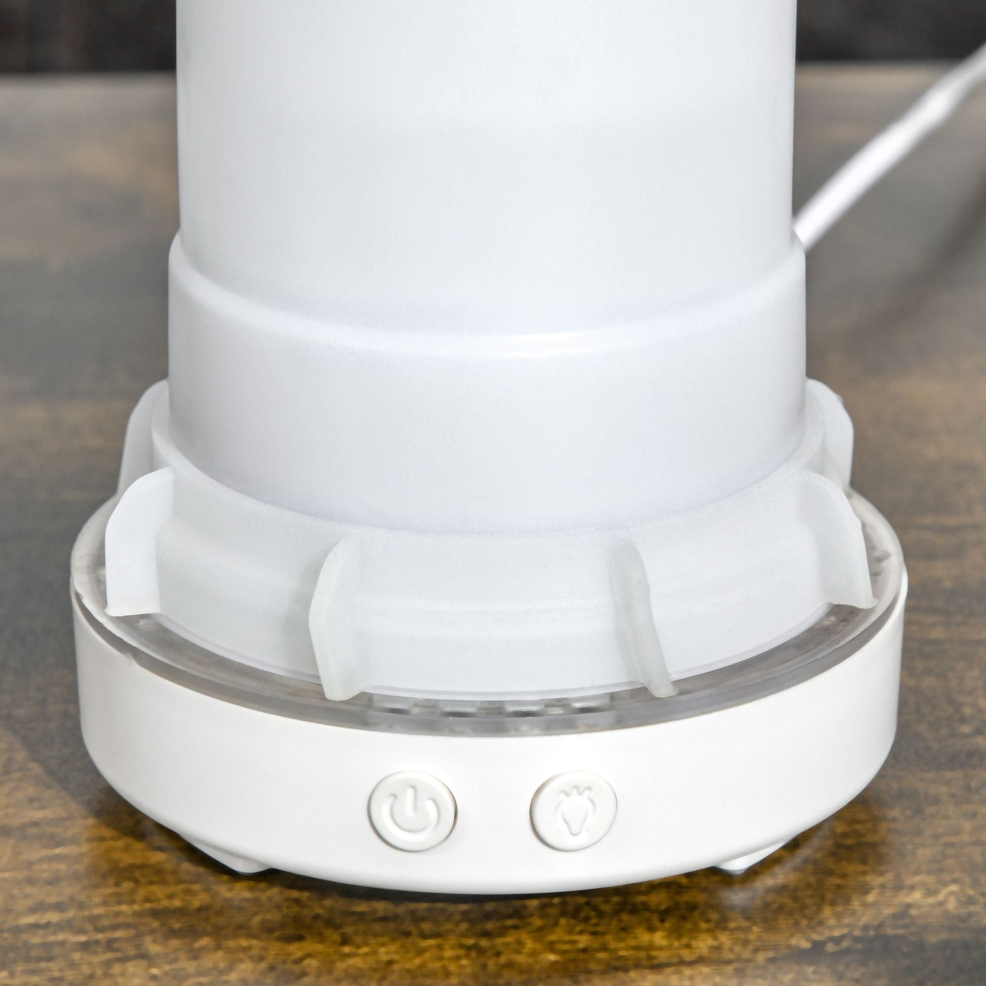 100ml Ultrasonic Aromatherapy Diffuser, Essential Oils Humidifier with Ceramic Cover, 7 Colors LED Lights, Timer, Waterless Auto-off for Home and Office, White - Renee Lane Company