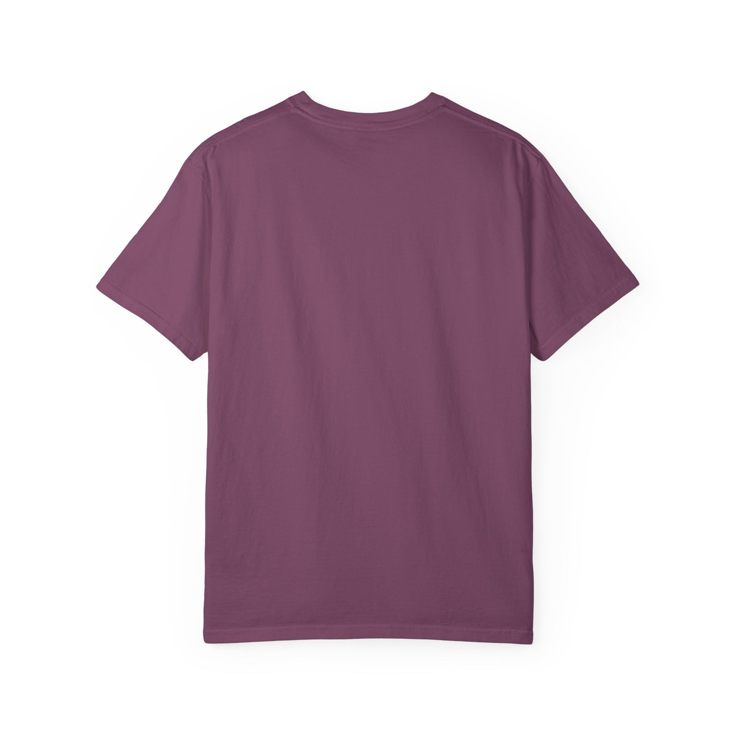 Plum crewneck T-shirt, plain front