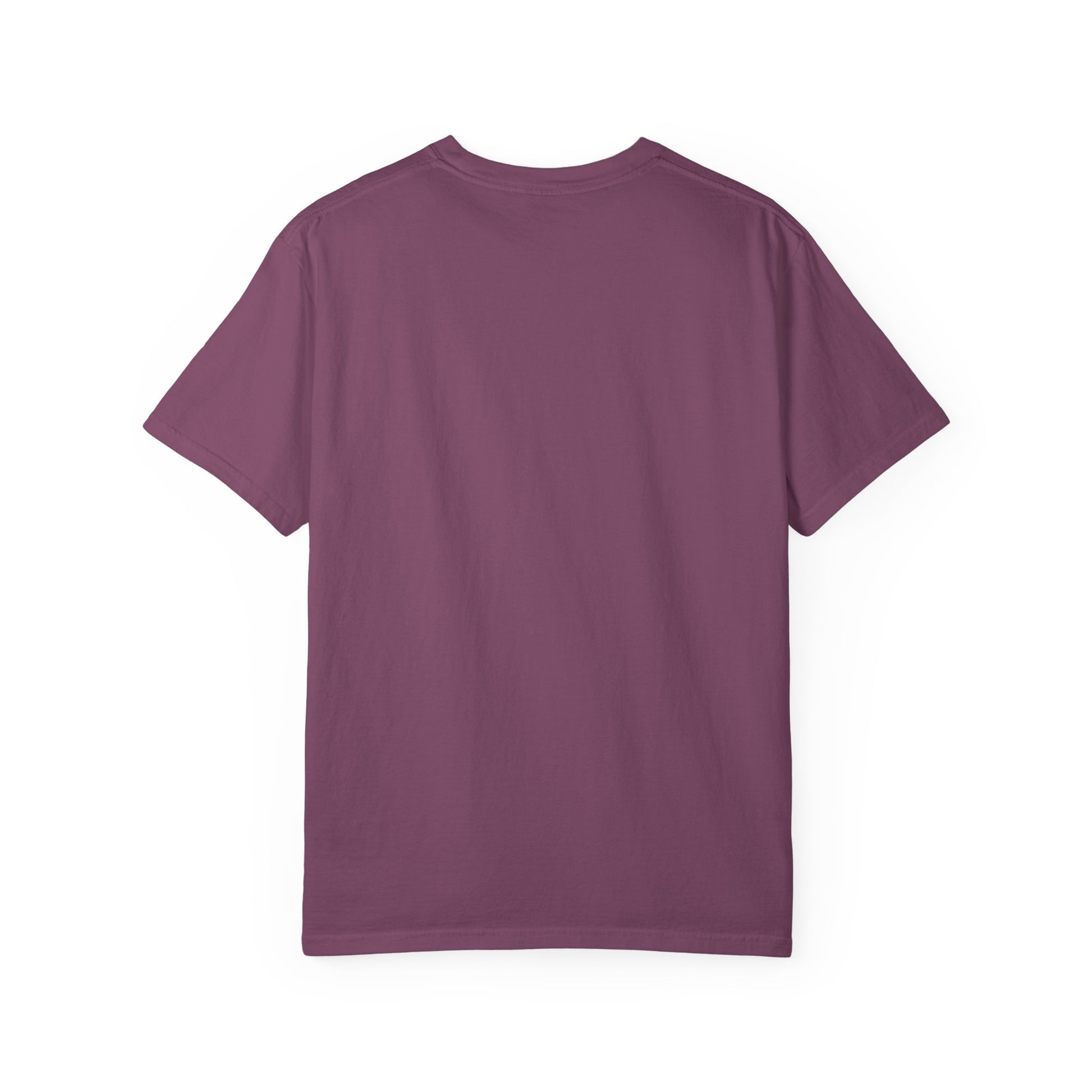 Plum crewneck T-shirt, plain front