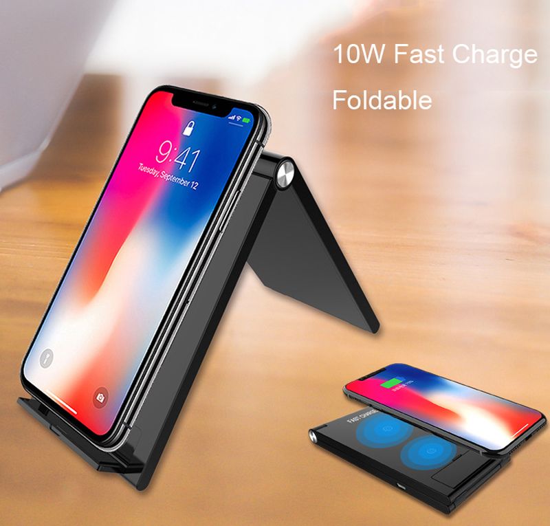 10W Qi Wireless Charger For iPhone XS Max XR 8 Plus Samsung Galaxy S10+ S10e Note8 9 S9 S8 S7 S6 Edge Fast Charging Dock Station - Renee Lane Company