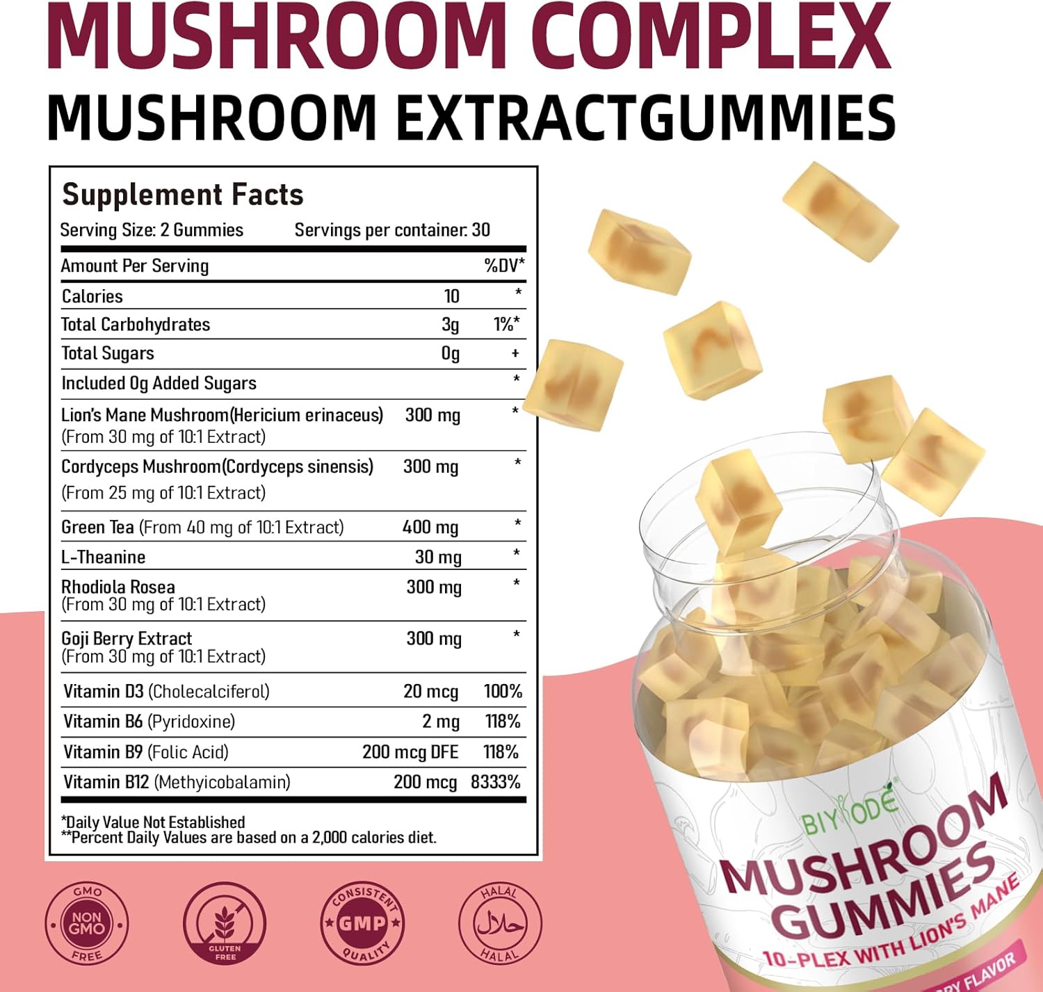 10X Mushroom Gummies - Renee Lane Company