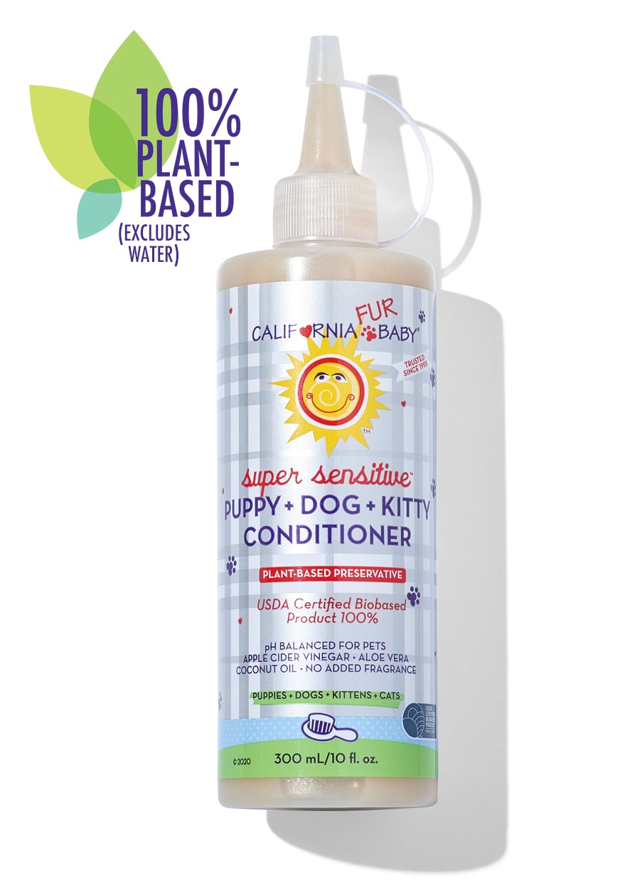 Super Sensitive pet conditioner bottle, No Fragrance, puppy/dog/kitty, 300 mL