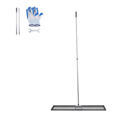 10x48in Lawn Leveling Rake Heavy Duty 83.9in Adjustable Handle for Yard & Garden - Renee Lane Company