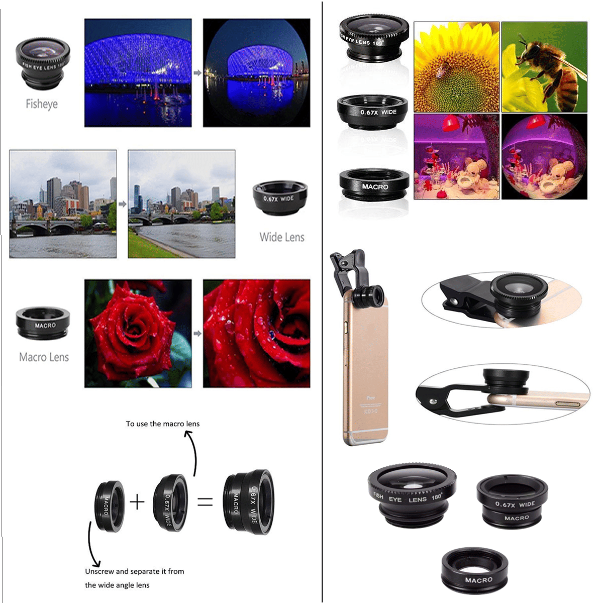 11 in 1 Smartphone Camera Lens Kit - Renee Lane Company
