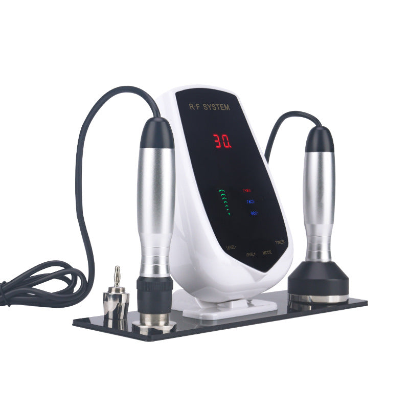 Electric wave beauty lifting device with two RF handles and digital display