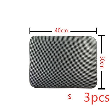 Double Layer Litter Cat Bed Pads Pet Cat Litter Mat Trapping Pets Litter Box Mat Pet Product Bed For Cats House Clean Mat - Renee Lane Company