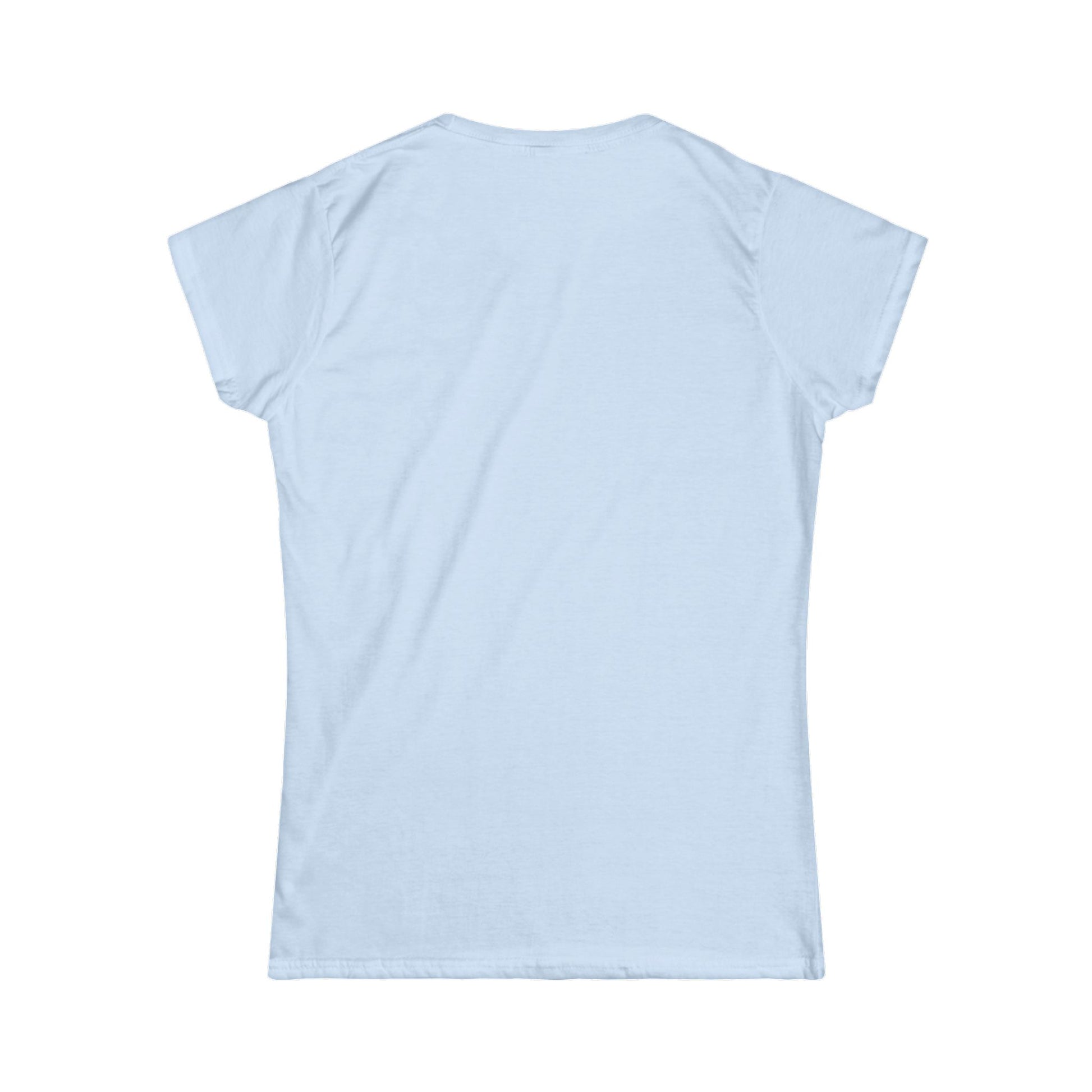 Unisex T-shirt in light blue, crew neck, short sleeves