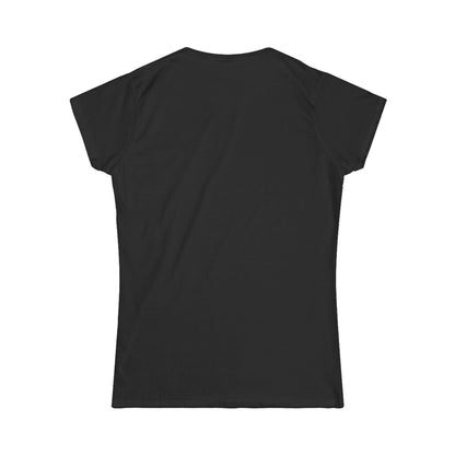 Black T-shirt with short sleeves and a plain back