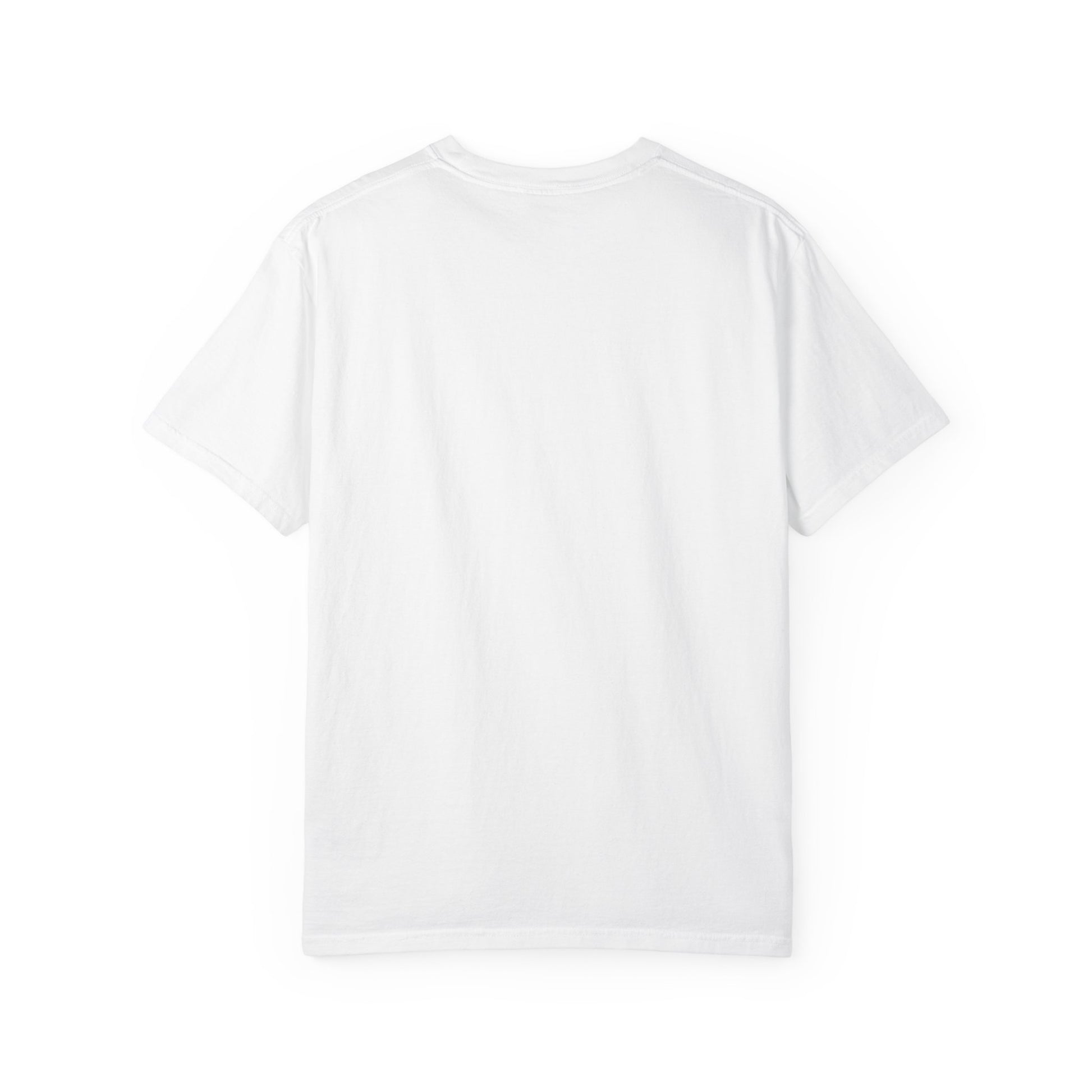 White T-shirt, plain back with crew neck and short sleeves