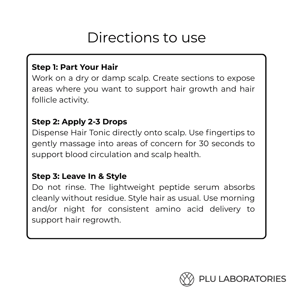 GHK-Cu | Copper Peptide Hair Tonic for Fuller-Looking Hair