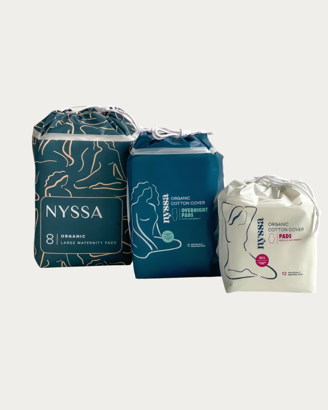 Complete Organic Cotton Cover Pads Trio