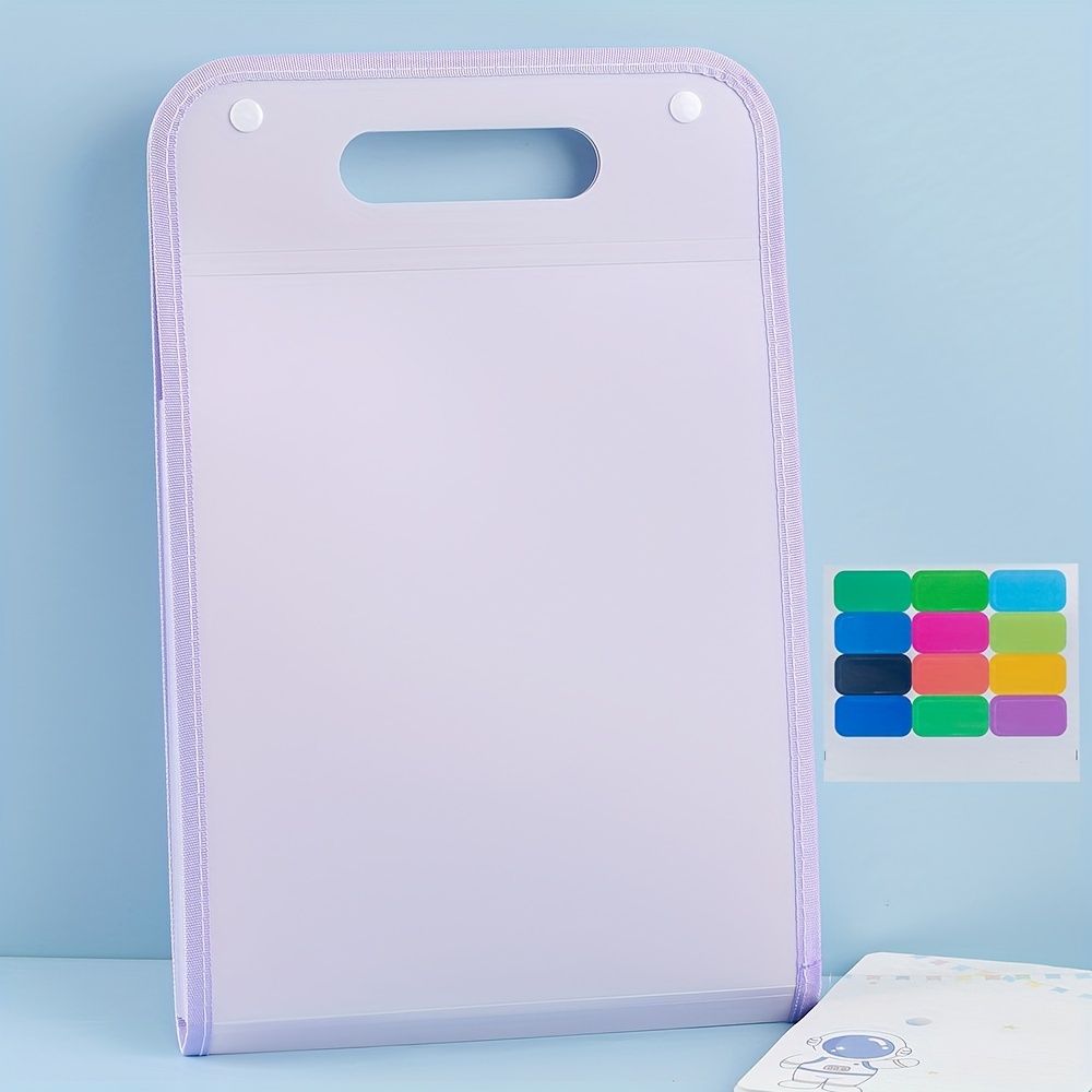 13-Grid A4 Portable File Folder, Multi-Layer, Large-Capacity, Hand-Held Organizer Bag - Perfect for Test Paper & File Storage - Renee Lane Company